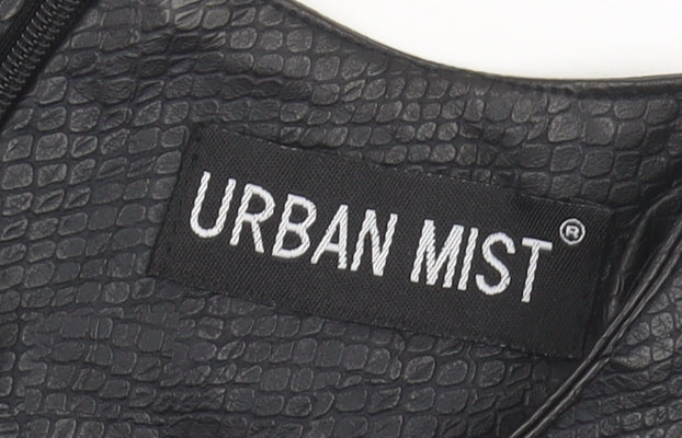 Urban Mist Black Sleeveless Tank Top - Medium