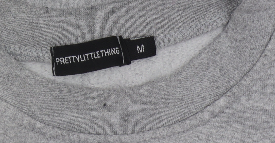 PRETTYLITTLETHING Men’s Grey Regular Medium Sweatshirt
