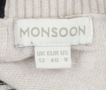 Monsoon Women’s Striped Pullover Jumper, Size 12