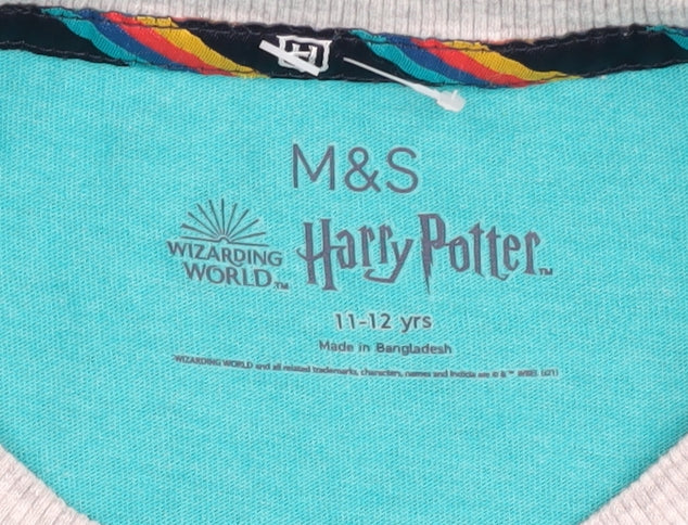 Marks & Spencer Boys Blue Harry Potter T-Shirt - 11-12 Years