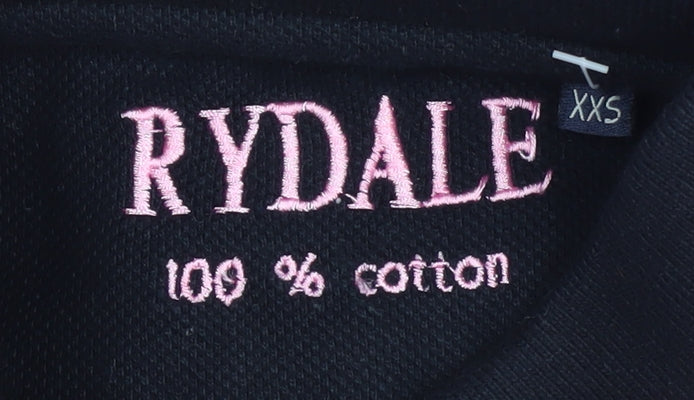 Rydale Women's Pink Polo Shirt Collared 2XS Classic Fit