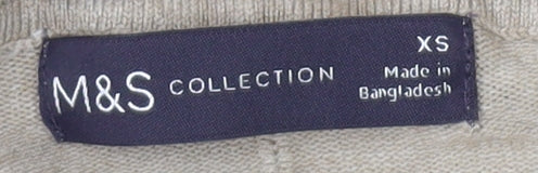 Marks & Spencer Women's Beige Open Front Cardigan XS
