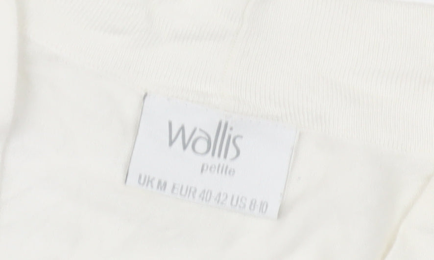 Wallis Women’s White Petite Cardigan, Medium