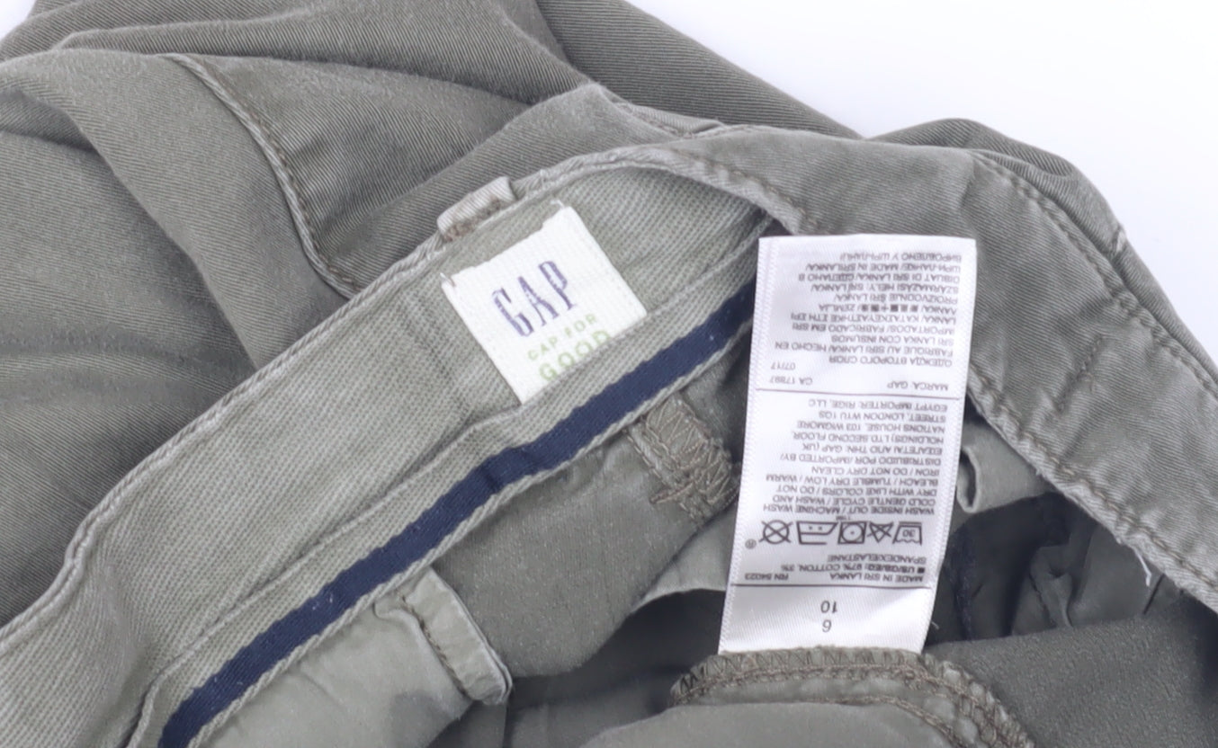 Gap Women’s Green Capri Trousers S Pocket Casual