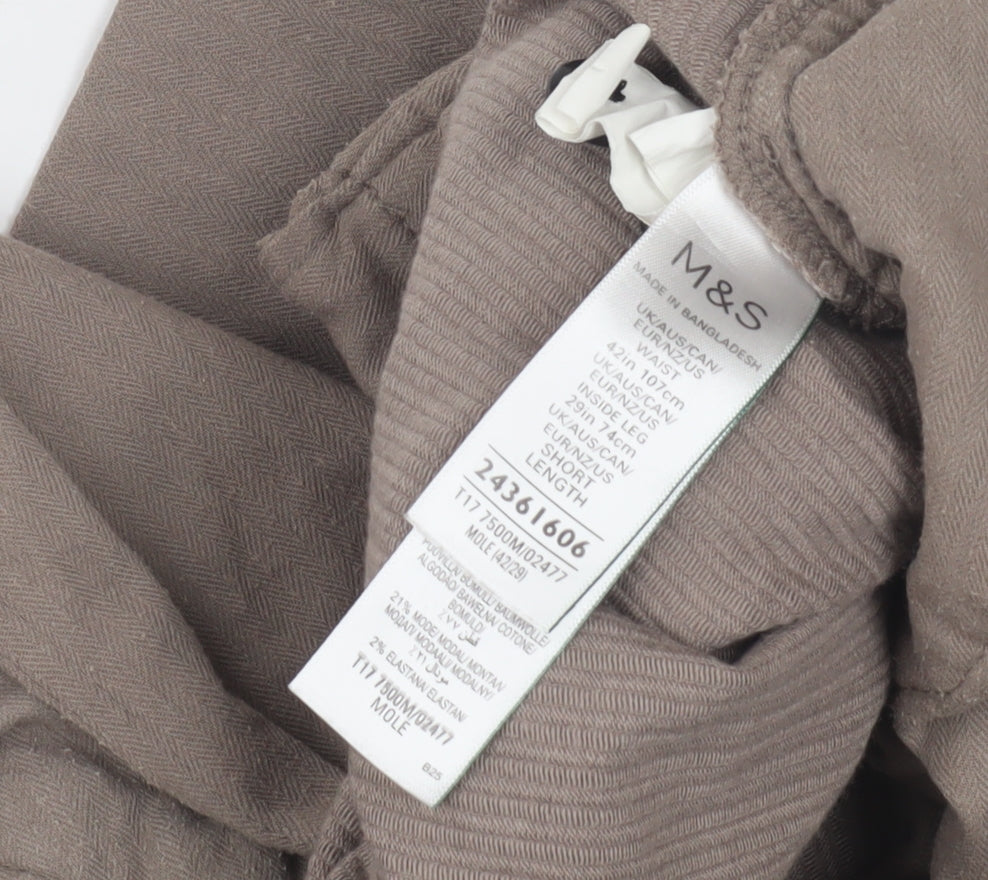 Marks & Spencer Men's Brown Corduroy Trousers XL