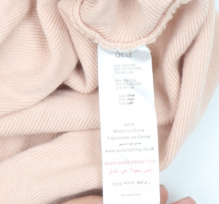 Quiz Beige Jumper for Women - M