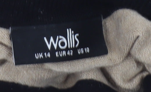 Wallis Women's Beige Roll Neck Pullover Jumper, Size 14