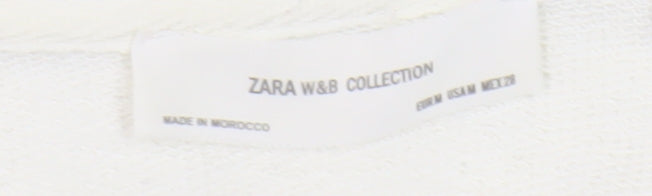 Zara Women's White Pullover Jumper, Size M