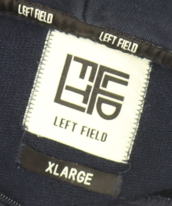 Left Field Men's Blue XL Hooded Basic Jacket