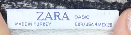 Zara Women's Multicoloured Animal Print Pullover Jumper M