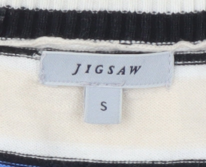 Jigsaw Women's Multicoloured Striped Pullover Jumper, Size S