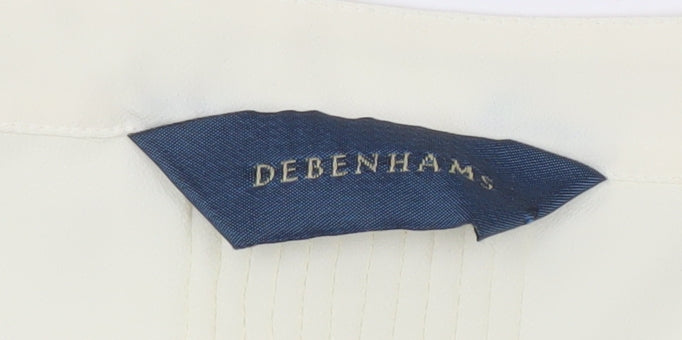Debenhams Women's Ivory Blouse Size 16, Round Neck