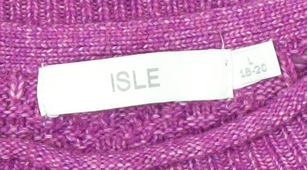 ISLE Women's Purple Pullover Jumper - Size L