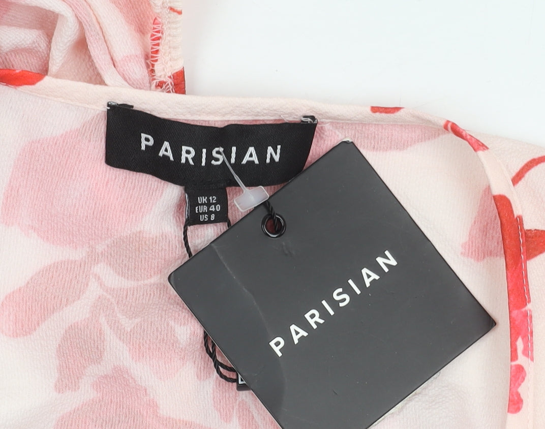 Parisian Women's Pink Floral Dress Size 12
