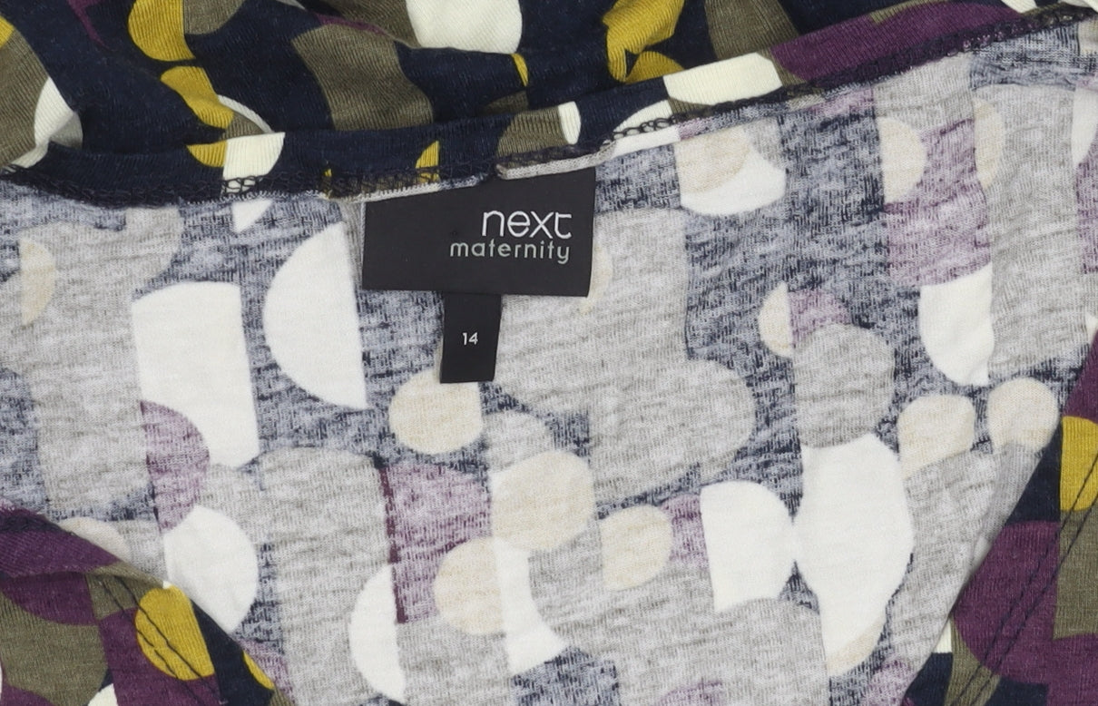 Next Women's Multicoloured Wrap Top Size 14