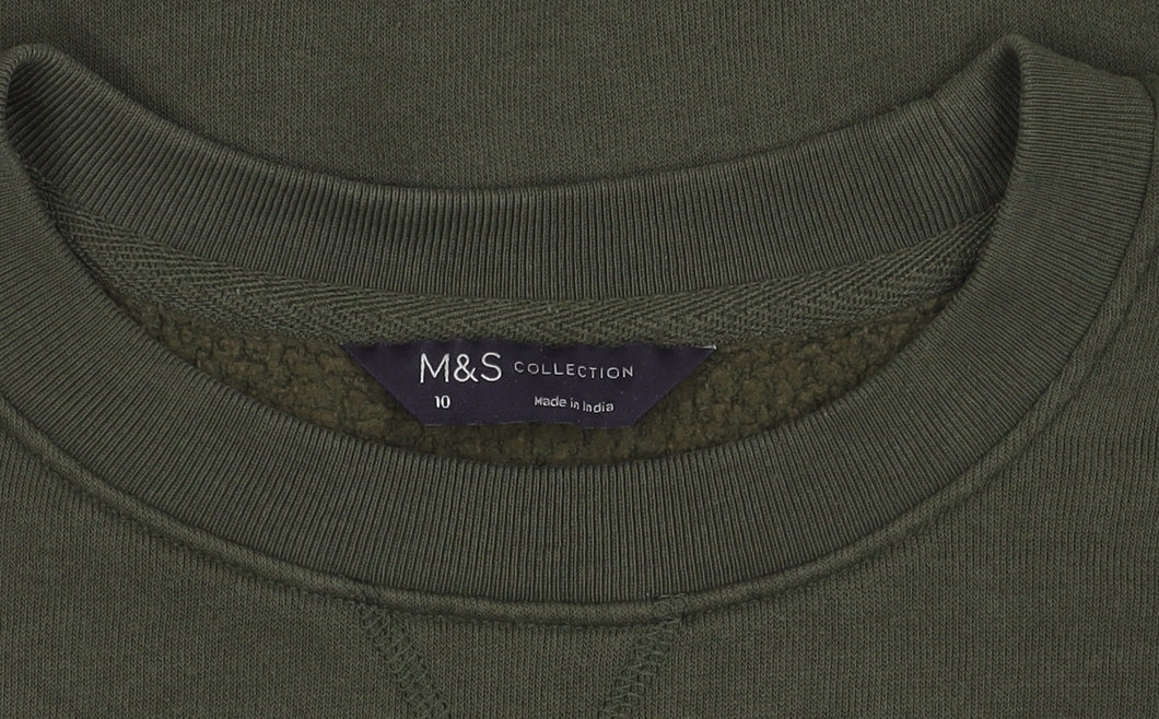 Marks & Spencer Women's Green Sequin Pullover, Size 10