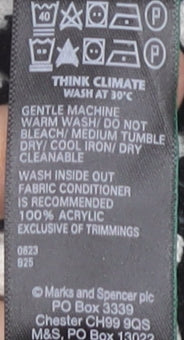 Marks & Spencer Women's Black Geometric Pullover Jumper Size 20