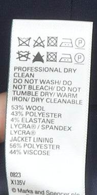 Marks & Spencer Men's Blue Blazer 38 Long