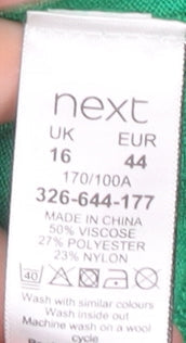Next Women's Green Pullover Jumper Size 16