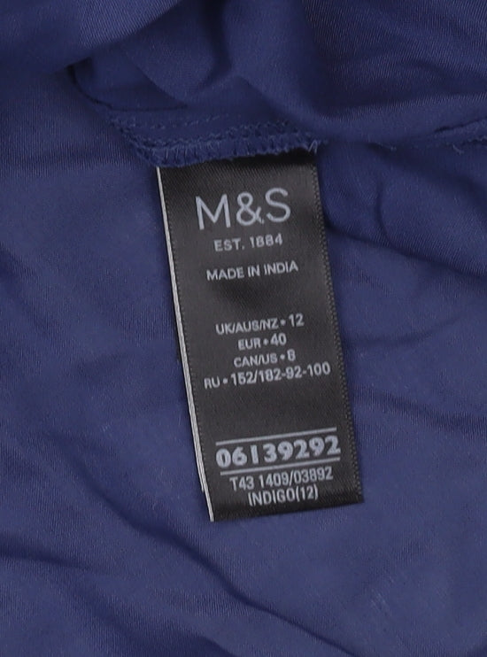 Marks & Spencer Women's Blue Blouse Size 12
