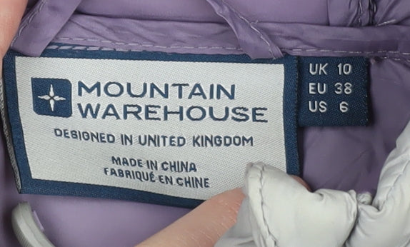Mountain Warehouse Women's Grey Puffer Jacket Size 10