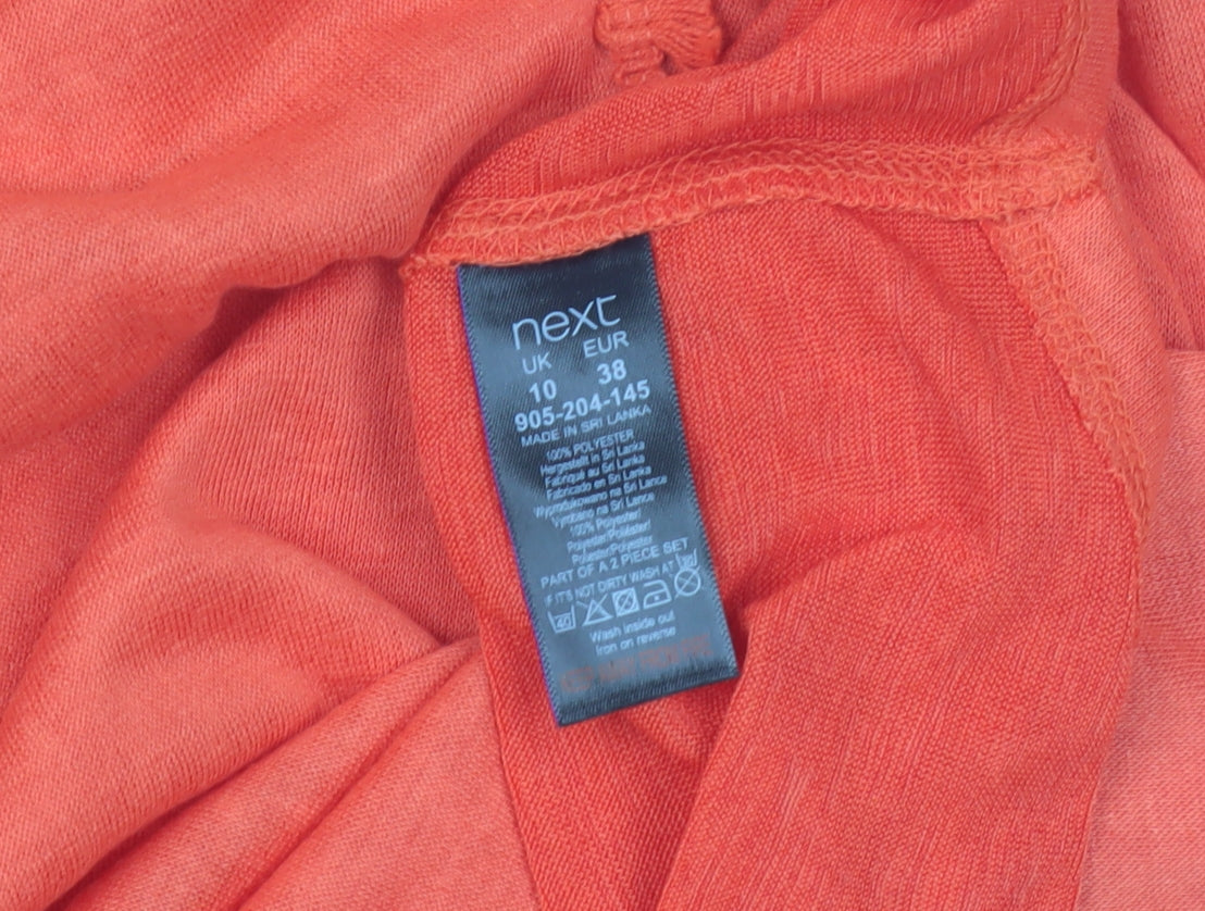 Next Women's Orange Tank Top Size 10 Sleeveless