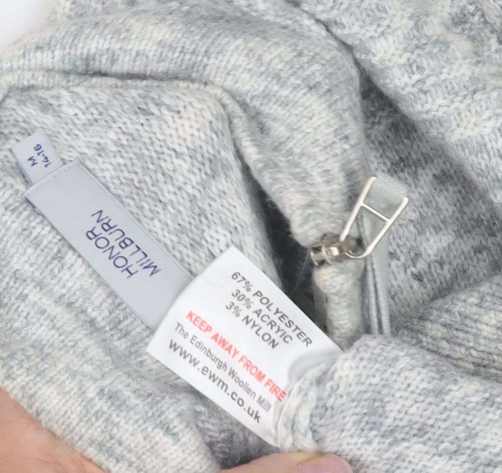 Honor Millburn Women's Grey Knit Jacket Size 14