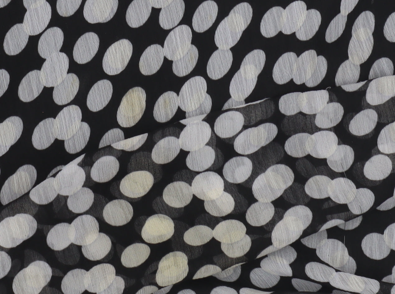 Joanna Hope Women's Black Polka Dot Tunic Blouse