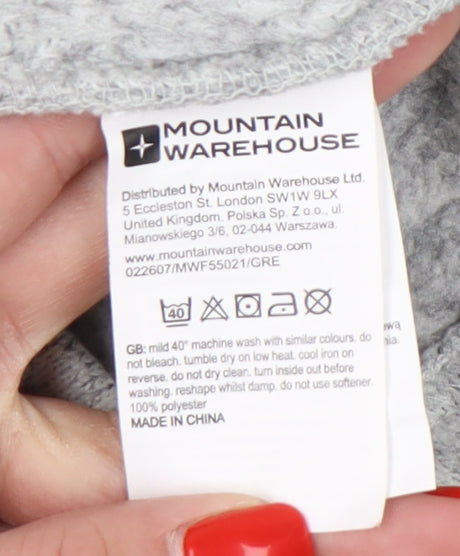 Mountain Warehouse Women's Grey Fleece Jacket Size 12