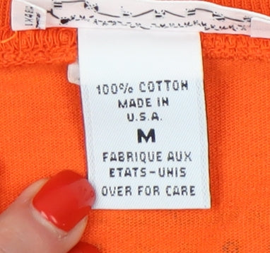 Express Orange Unisex T-Shirt M - Trendy & Casual