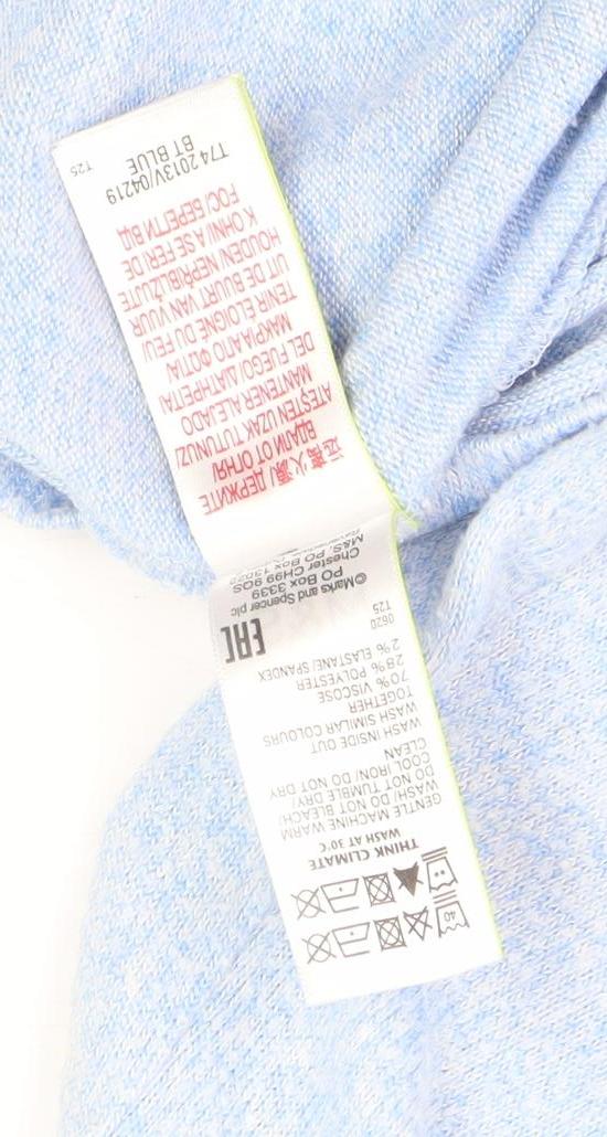 Marks & Spencer Girls Blue Hoodie 13-14 Years