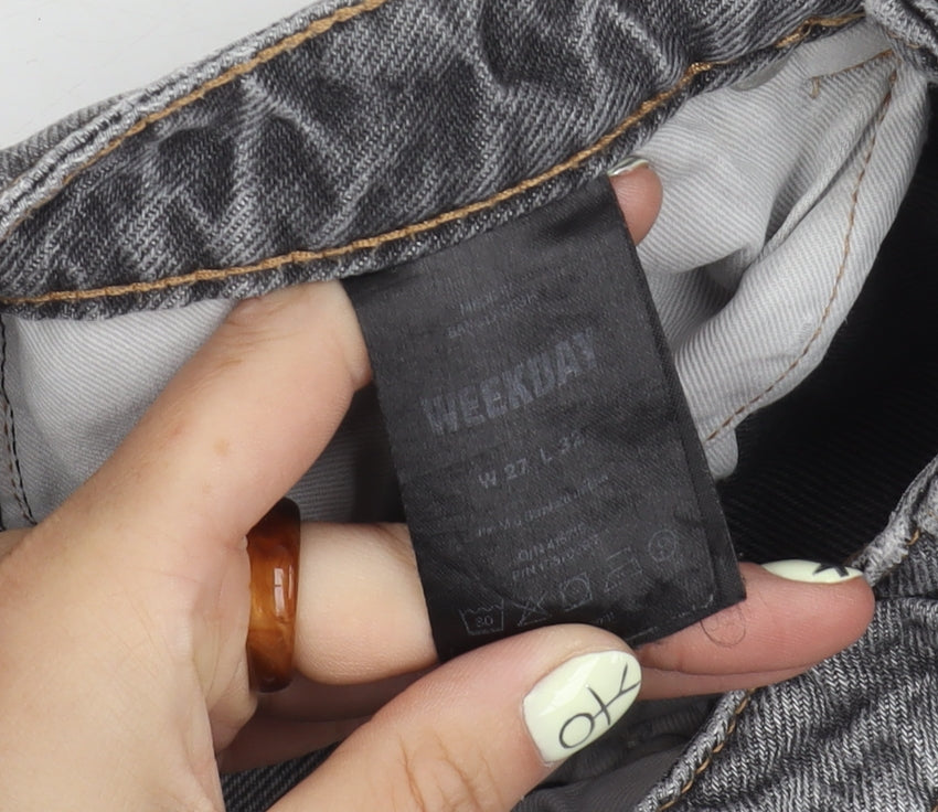 Weekday Women's Grey Straight Jeans Size 27