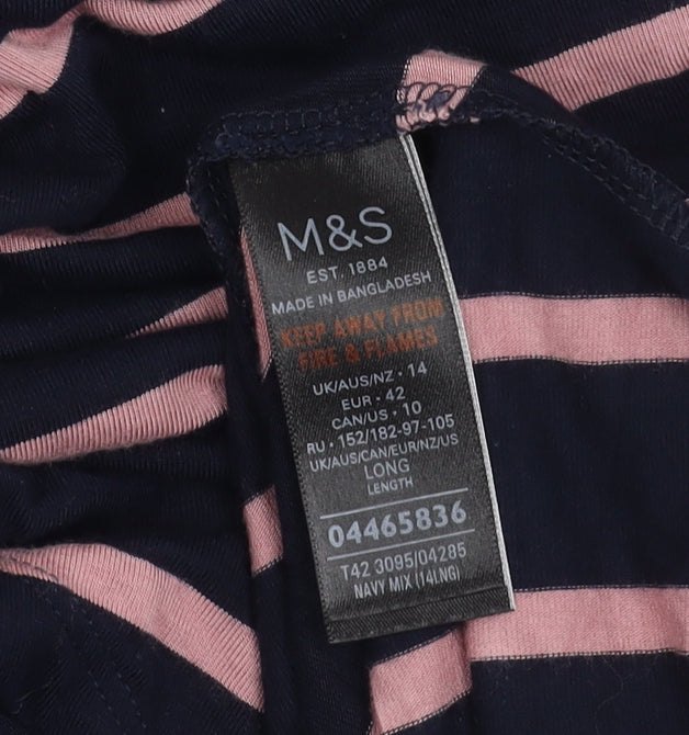 Marks & Spencer Women's A-Line Striped Skirt Size 14