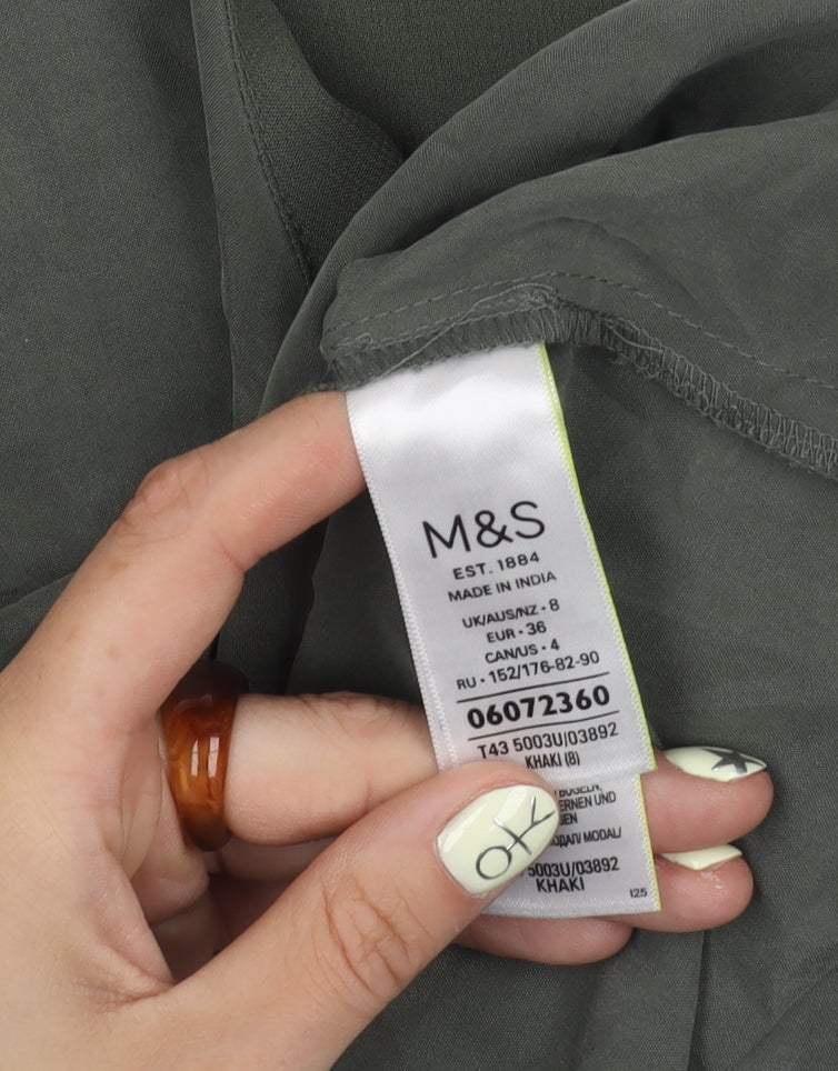 Marks & Spencer Women's Green Tank Top, Size 8