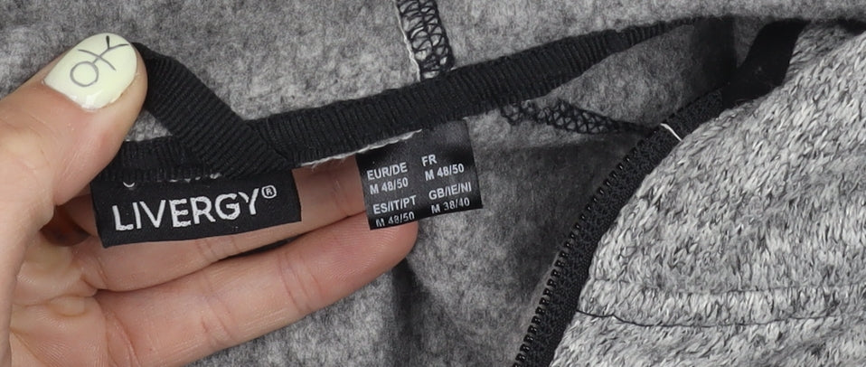 Livergy Men's Grey Hooded Jacket M
