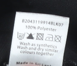 Bonmarché Women's Black Polyester Trousers Size 18