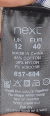 Next Women's Blue Pullover Jumper, Size 12, Boat Neck