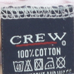 Crew Clothing Men's Pink Polo, Size L, Logo Accent