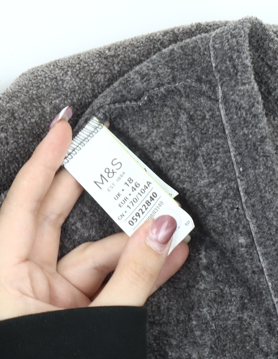 Marks & Spencer Women's Grey Wool Blend Jacket