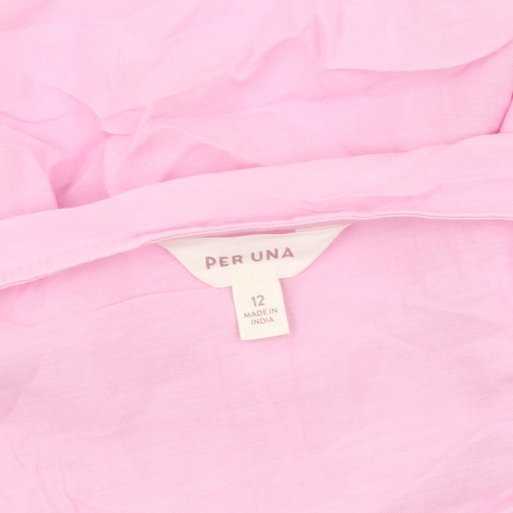 Per Una Women's Pink Tunic Blouse, Size 12, V-Neck