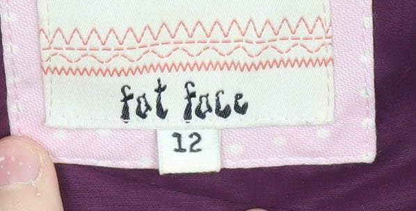 FatFace Women's Purple Puffer Waistcoat Size 12