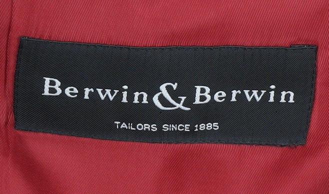 Berwin & Berwin Men's Grey Blazer Jacket, 40 Chest, Formal