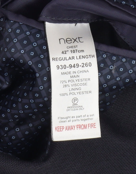 Next Men's Grey Blazer, 42 in Business Casual