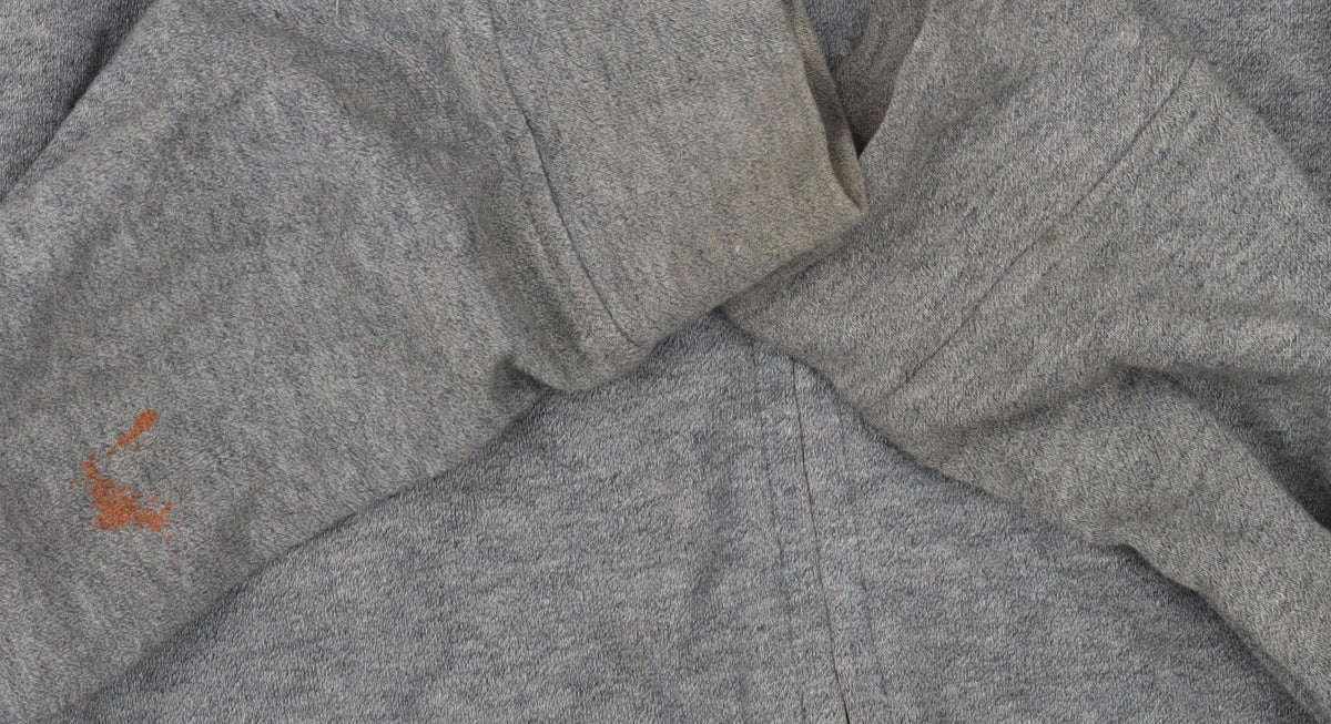 AllSaints Men's Grey Hoodie Small Zip Cotton Blend