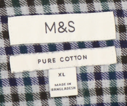 Marks & Spencer Men's Multicoloured XL Check Shirt