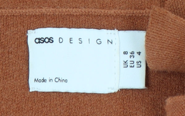ASOS Design Brown Women's Pullover Sweatshirt Size 8