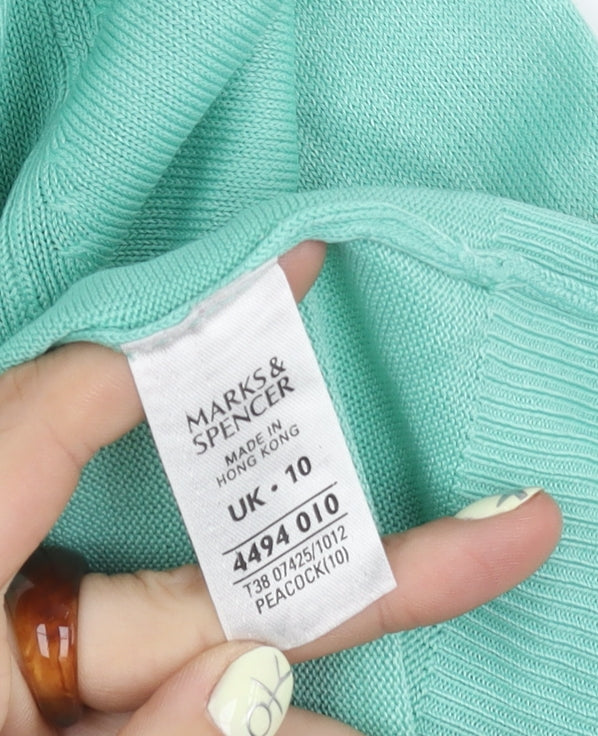 Marks & Spencer Women’s Green Pullover Jumper Size 10