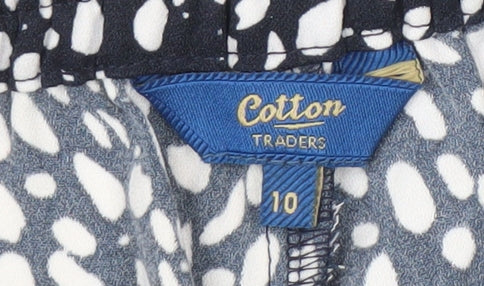 Cotton Traders Women's Blue Trousers - Size 10