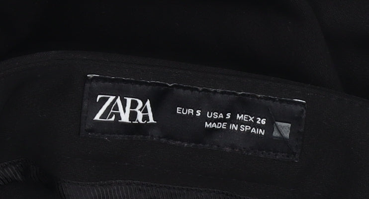 Zara Women's Black Straight Trousers S