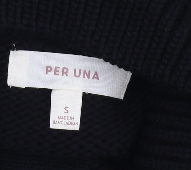 Marks & Spencer Women's Black Striped Pullover Jumper
